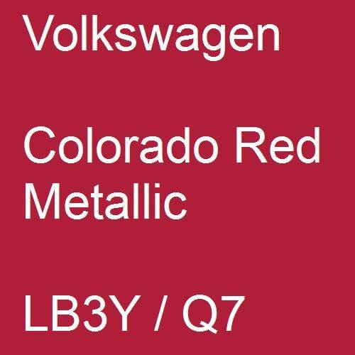 Volkswagen, Colorado Red Metallic, LB3Y / Q7.